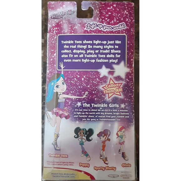 NEW Skechers Twinkle Toes Light Up Doll Shoes 3 Pair Pack Dizzy Days JAKKS - Picture 6 of 7